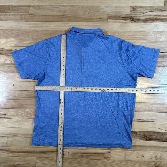 Peter Millar Polo Shirt Mens 2XL Blue Crown Crafted Golf Adult - Picture 4 of 4